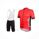 2017 Ropa Ciclismo RH+ Rojo Mangas Corta y Culotte Corto