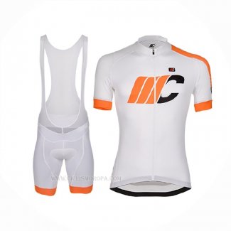 2018 Ropa Ciclismo Cipollini Easy Bianchi Naranja Mangas Corta y Culotte Corto