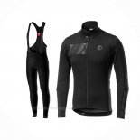 2019 Ropa Ciclismo Castelli Raddoppia 2 Negro Mangas Largas y Culotte Lunga