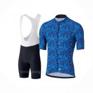 2020 Ropa Ciclismo Shimano Azul Mangas Corta y Culotte Corto