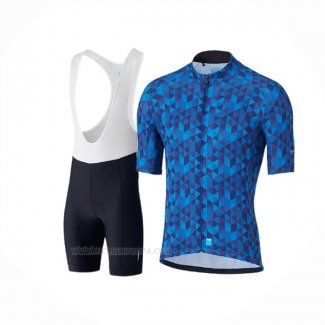 2020 Ropa Ciclismo Shimano Azul Mangas Corta y Culotte Corto
