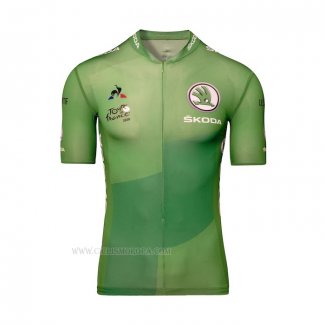 2020 Ropa Ciclismo Tour De France Verde Mangas Corta y Culotte Corto(2)