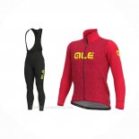 2021 Ropa Ciclismo ALE Rojo Mangas Largas y Culotte Lunga