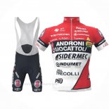 2021 Ropa Ciclismo Androni Giocattoli Rojo Mangas Corta y Culotte Corto