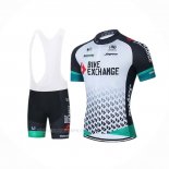 2021 Ropa Ciclismo Bike Exchange Blanco Mangas Corta y Culotte Corto