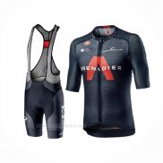 2021 Ropa Ciclismo Ineos Grenadiers Apagado Azul Mangas Corta y Culotte Corto
