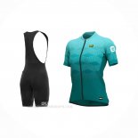2021 Ropa Ciclismo Mujer ALE Luz Verde Mangas Corta y Culotte Corto