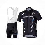 2021 Ropa Ciclismo Shimano Negro Mangas Corta y Culotte Corto