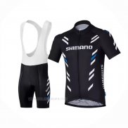 2021 Ropa Ciclismo Shimano Negro Mangas Corta y Culotte Corto