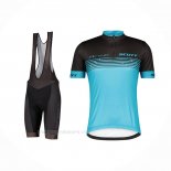2022 Ropa Ciclismo Scott Azul Mangas Corta Y Culotte Corto