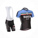 2014 Ropa Ciclismo Bianchi Negro Azul Mangas Corta y Culotte Corto