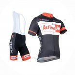 2014 Ropa Ciclismo Trek Negro Naranja Mangas Corta y Culotte Corto