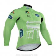2015 Ropa Ciclismo Tour De France Vede Militare Mangas Largas y Culotte Lunga