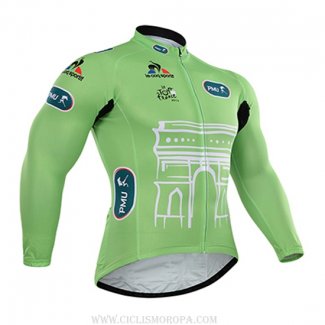 2015 Ropa Ciclismo Tour De France Vede Militare Mangas Largas y Culotte Lunga