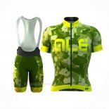 2016 Ropa Ciclismo ALE Verde Amarillo Mangas Corta y Culotte Corto