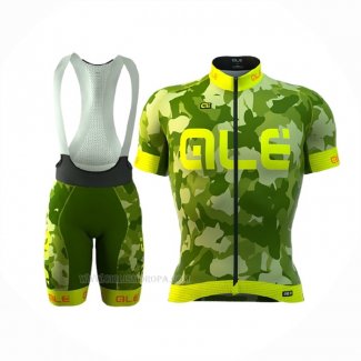 2016 Ropa Ciclismo ALE Verde Amarillo Mangas Corta y Culotte Corto