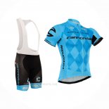 2016 Ropa Ciclismo Cannondale Negro Azul Mangas Corta y Culotte Corto