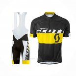 2016 Ropa Ciclismo Scott Amarillo Mangas Corta Y Culotte Corto