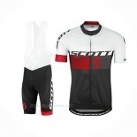 2016 Ropa Ciclismo Scott Rojo Blanco Mangas Corta Y Culotte Corto(1)