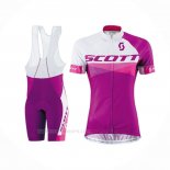 2016 Ropa Ciclismo Scott Rojo Blanco Mangas Corta Y Culotte Corto