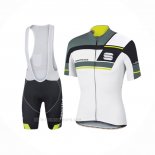 2016 Ropa Ciclismo Sportful Blanco Gris Mangas Corta y Culotte Corto
