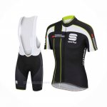 2016 Ropa Ciclismo Sportful Negro Verde Mangas Corta y Culotte Corto(1)