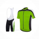 2017 Ropa Ciclismo RH+ Verde Mangas Corta y Culotte Corto