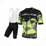 2018 Ropa Ciclismo Nalini Ahs Discesa Negro Verde Mangas Corta Y Culotte Corto