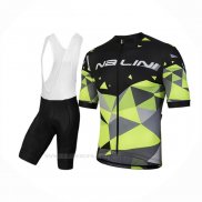 2018 Ropa Ciclismo Nalini Ahs Discesa Negro Verde Mangas Corta Y Culotte Corto