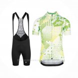2020 Ropa Ciclismo Assos Erlkoenig Verde Blanco Mangas Corta y Culotte Corto