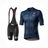 2020 Ropa Ciclismo Giro d'Italia Apagado Azul Mangas Corta y Culotte Corto