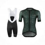 2020 Ropa Ciclismo Lecol Profundo Verde Mangas Corta y Culotte Corto