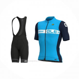 2021 Ropa Ciclismo ALE Azul Mangas Corta y Culotte Corto(6)