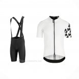 2021 Ropa Ciclismo Assos Blanco Negro Mangas Corta y Culotte Corto