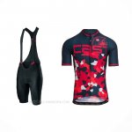 2021 Ropa Ciclismo Castelli Rojo Apagado Azul Mangas Corta y Culotte Corto