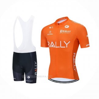 2021 Ropa Ciclismo Rally Naranja Mangas Corta y Culotte Corto