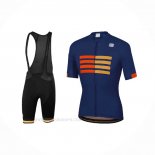 2021 Ropa Ciclismo Sportful Azul Mangas Corta y Culotte Corto