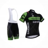 2015 Ropa Ciclismo Cannondale Verde Negro Mangas Corta y Culotte Corto