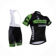 2015 Ropa Ciclismo Cannondale Verde Negro Mangas Corta y Culotte Corto