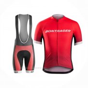 2016 Ropa Ciclismo Trek Bontrager Rojo Negro Mangas Corta y Culotte Corto
