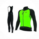 2017 Ropa Ciclismo ALE Nordik Verde Mangas Largas y Culotte Lunga