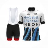 2017 Ropa Ciclismo Axeon Hagens Berman Blanco Negro Mangas Corta Y Culotte Corto