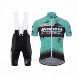 2017 Ropa Ciclismo Bianchi Countervail Verde Mangas Corta y Culotte Corto