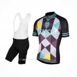 2017 Ropa Ciclismo Bianchi Milano Aviolo Negro Mangas Corta y Culotte Corto