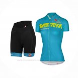 2017 Ropa Ciclismo Mujer Castelli Azur Mangas Corta y Culotte Corto