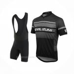 2017 Ropa Ciclismo Pearl Izumi Gris Negro Mangas Corta y Culotte Corto