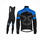2019 Ropa Ciclismo Nalini Negro Azul Mangas Largas Y Culotte Lunga