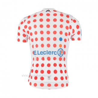 2019 Ropa Ciclismo Tour De France Blanco Rojo Mangas Corta y Culotte Corto(3)