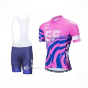 2020 Ropa Ciclismo EF Education First-drapac Rosa Azul Mangas Corta y Culotte Corto