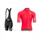 2021 Ropa Ciclismo Castelli Profundo Rosa Mangas Corta y Culotte Corto